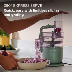 Robot de bucatarie KENWOOD MultiPro Go FDP23.380GR, vas 1.3l, blender 0.6l, 900W, 2 trepte viteza, verde Robot de bucatarie KENWOOD MultiPro Go FDP23.380GR, vas 1.3l, blender 0.6l, 900W, 2 trepte viteza, verde