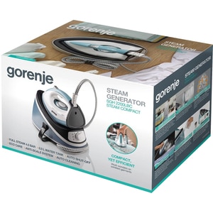 Statie de calcat GORENJE SGH2200LBC, 2200W, 100g/min, 2000ml, talpa ceramica, alb-albastru Statie de calcat GORENJE SGH2200LBC, 2200W, 100g/min, 2000ml, talpa ceramica, alb-albastru