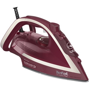 Fier de calcat TEFAL UltraGliss Plus FV6820E0, 2800W, 260g/min, 270ml, talpa Durilium AirGlide, visiniu-alb Fier de calcat TEFAL UltraGliss Plus FV6820E0, 2800W, 260g/min, 270ml, talpa Durilium AirGlide, visiniu-alb