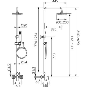 Sistem dus FERRO Vitto Verdeline NP81-BVI7UVL, 1 functie, crom Sistem dus FERRO Vitto Verdeline NP81-BVI7UVL, 1 functie, crom