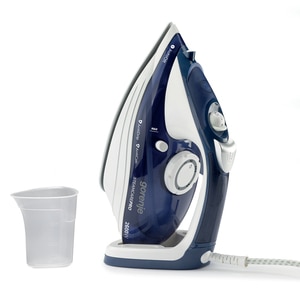 Fier de calcat GORENJE SIH2600BLC, 2600W, 95g/min, 350ml, talpa ceramica, albastru-alb Fier de calcat GORENJE SIH2600BLC, 2600W, 95g/min, 350ml, talpa ceramica, albastru-alb