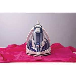 Fier de calcat GORENJE SIH2600BLC, 2600W, 95g/min, 350ml, talpa ceramica, albastru-alb Fier de calcat GORENJE SIH2600BLC, 2600W, 95g/min, 350ml, talpa ceramica, albastru-alb