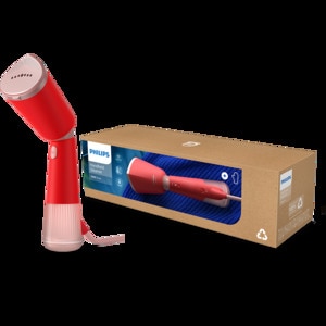 Aparat de calcat vertical PHILIPS Seria 5000 STH5020/40, 1400W, 24g/min, 120ml, rosu-roz Aparat de calcat vertical PHILIPS Seria 5000 STH5020/40, 1400W, 24g/min, 120ml, rosu-roz