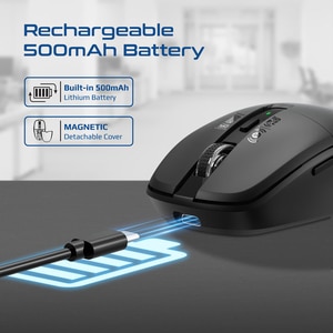 Mouse Wireless PROMATE Flixi, 1600 dpi, negru Mouse Wireless PROMATE Flixi, 1600 dpi, negru