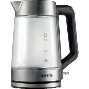 Fierbator apa GORENJE K17GED, 1.7l, 2200W, argintiu-negru Fierbator apa GORENJE K17GED, 1.7l, 2200W, argintiu-negru