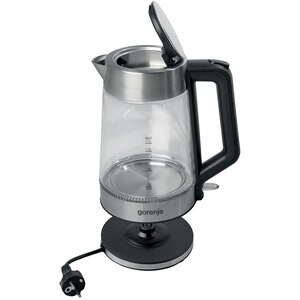 Fierbator apa GORENJE K17GED, 1.7l, 2200W, argintiu-negru Fierbator apa GORENJE K17GED, 1.7l, 2200W, argintiu-negru