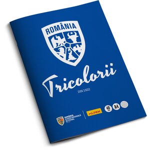 Pachet 6 Caiete A4 ECHIPA NATIONALA DE FOTBAL A ROMANIEI Tricolorii, 3 dictando + 3 matematica, 2+48 file, legatura capsata, multicolor Pachet 6 Caiete A4 ECHIPA NATIONALA DE FOTBAL A ROMANIEI Tricolorii, 3 dictando + 3 matematica, 2+48 file, legatura capsata, multicolor