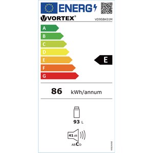 Frigider cu o usa VORTEX VD9SBK01M, 93 l, H 83.5 cm, Clasa E, negru Frigider cu o usa VORTEX VD9SBK01M, 93 l, H 83.5 cm, Clasa E, negru