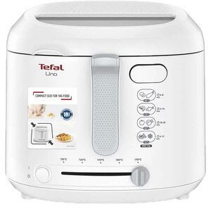 Friteuza TEFAL Uno FF203130, 1kg, 1.8l, 1600W, 150-190 grade, alb-gri Friteuza TEFAL Uno FF203130, 1kg, 1.8l, 1600W, 150-190 grade, alb-gri
