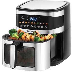 Friteuza cu aer cald ZELMER ZAF1500, 6.5l, 1.89kg, 1600W, negru-argintiu Friteuza cu aer cald ZELMER ZAF1500, 6.5l, 1.89kg, 1600W, negru-argintiu