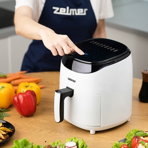 Friteuza cu aer cald ZELMER ZAF3551W, 1kg, 3.5l, 1200W, alb-negru Friteuza cu aer cald ZELMER ZAF3551W, 1kg, 3.5l, 1200W, alb-negru