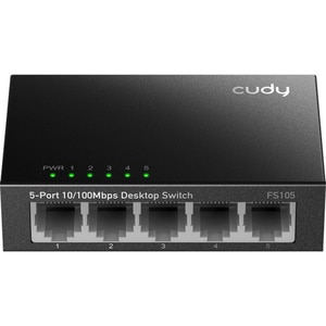 Switch CUDY FS105, 5 porturi, Fast Ethernet, negru Switch CUDY FS105, 5 porturi, Fast Ethernet, negru
