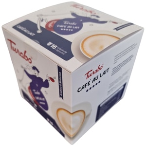 Capsule cafea TURABO Cafe au lait, compatibile Dolce Gusto, 16 capsule, 160 g Capsule cafea TURABO Cafe au lait, compatibile Dolce Gusto, 16 capsule, 160 g