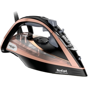 Fier de calcat TEFAL Ultimate Pure FV9845E0, 3000W, 260g/min, 350ml, talpa Durilium AirGlide, maro-negru Fier de calcat TEFAL Ultimate Pure FV9845E0, 3000W, 260g/min, 350ml, talpa Durilium AirGlide, maro-negru