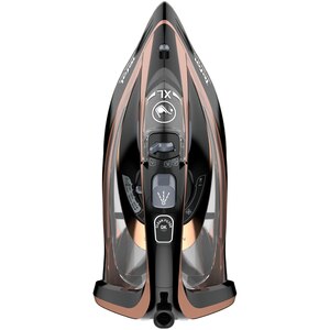 Fier de calcat TEFAL Ultimate Pure FV9845E0, 3000W, 260g/min, 350ml, talpa Durilium AirGlide, maro-negru Fier de calcat TEFAL Ultimate Pure FV9845E0, 3000W, 260g/min, 350ml, talpa Durilium AirGlide, maro-negru