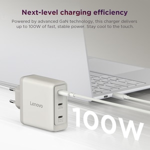 Incarcator laptop multi-port LENOVO G0A6100SEU, USB-C, 100W GaN Incarcator laptop multi-port LENOVO G0A6100SEU, USB-C, 100W GaN