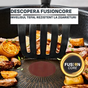 Cratita cu capac TEFAL Excellence+ G3308802, 2.2l,24 cm, aluminiu, negru Cratita cu capac TEFAL Excellence+ G3308802, 2.2l,24 cm, aluminiu, negru