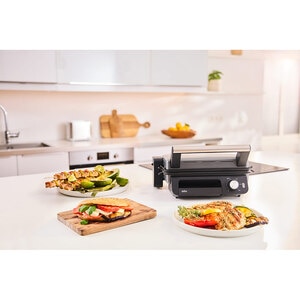 Gratar electric BRAUN MultiGrill 5 CG5033, 2000W, argintiu inchis-negru Gratar electric BRAUN MultiGrill 5 CG5033, 2000W, argintiu inchis-negru