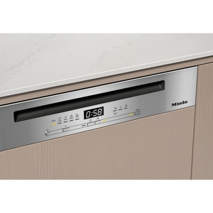 Masina de spalat vase semi-incorporabila MIELE G 5811 SCi ED Active Plus, 14 seturi, 5 programe, Clasa A, panou comanda inox Masina de spalat vase semi-incorporabila MIELE G 5811 SCi ED Active Plus, 14 seturi, 5 programe, Clasa A, panou comanda inox