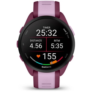Smartwatch GARMIN Forerunner 165 Music, 43mm, Wi-Fi, GPS, Android/iOS, silicon, Berry/Lilac Smartwatch GARMIN Forerunner 165 Music, 43mm, Wi-Fi, GPS, Android/iOS, silicon, Berry/Lilac