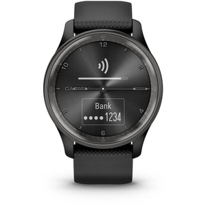 Smartwatch GARMIN Vivomove Trend, GPS, Android/iOS, silicon, Black Smartwatch GARMIN Vivomove Trend, GPS, Android/iOS, silicon, Black