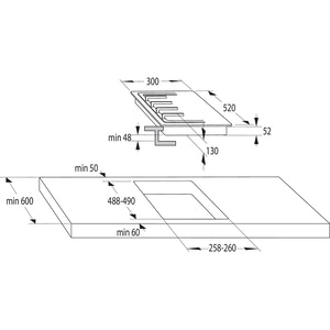 Plita incorporabila GORENJE GC321B, Gaz, 2 arzatoare, negru Plita incorporabila GORENJE GC321B, Gaz, 2 arzatoare, negru
