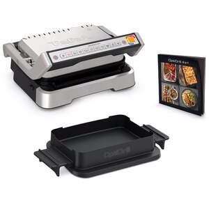 Gratar electric TEFAL OptiGrill 4in1 GC774D30, 2100W, 9 programe automate, argintiu-negru Gratar electric TEFAL OptiGrill 4in1 GC774D30, 2100W, 9 programe automate, argintiu-negru