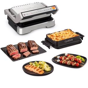 Gratar electric TEFAL OptiGrill 4in1 GC774D30, 2100W, 9 programe automate, argintiu-negru Gratar electric TEFAL OptiGrill 4in1 GC774D30, 2100W, 9 programe automate, argintiu-negru