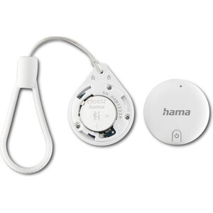 Set key finder HAMA 185815, Bluetooth, compatibil Apple, 4 pack, alb Set key finder HAMA 185815, Bluetooth, compatibil Apple, 4 pack, alb