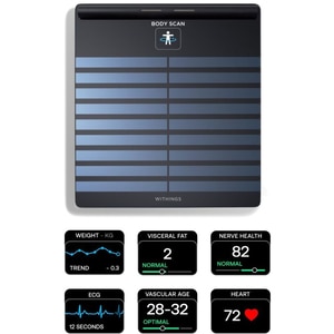 Cantar corporal Smart WITHINGS Body Scan Connected, Bluetooth, Wi-Fi, Negru Cantar corporal Smart WITHINGS Body Scan Connected, Bluetooth, Wi-Fi, Negru