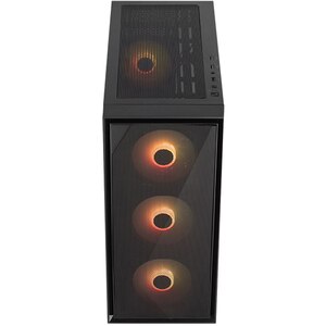Carcasa AEROCOOL Geoflow V2, USB 3.0, Fara sursa, Iluminare ARGB, negru Carcasa AEROCOOL Geoflow V2, USB 3.0, Fara sursa, Iluminare ARGB, negru