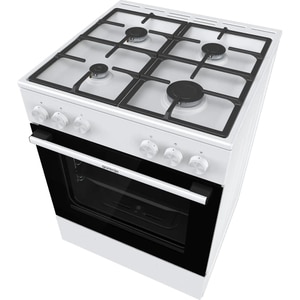 Aragaz GORENJE GG6A10WFFM, 4 arzatoare, Gaz, L 60 cm, alb Aragaz GORENJE GG6A10WFFM, 4 arzatoare, Gaz, L 60 cm, alb