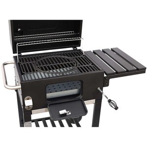 Gratar carbune LANDMANN Grill Chef Comfort Basic 11528, 53 x 42 cm, 2 suprafete, 2 role, negru Gratar carbune LANDMANN Grill Chef Comfort Basic 11528, 53 x 42 cm, 2 suprafete, 2 role, negru