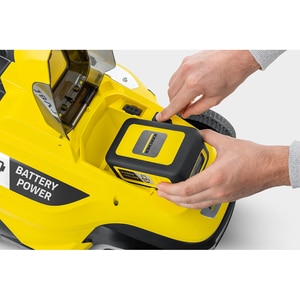 Masina de tuns iarba pe acumulator KARCHER LMO 18-36, Electrica, latime taiere 36 cm, cos 45L, galben Masina de tuns iarba pe acumulator KARCHER LMO 18-36, Electrica, latime taiere 36 cm, cos 45L, galben