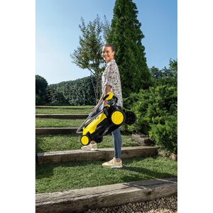 Masina de tuns iarba pe acumulator KARCHER LMO 18-36, Electrica, latime taiere 36 cm, cos 45L, galben Masina de tuns iarba pe acumulator KARCHER LMO 18-36, Electrica, latime taiere 36 cm, cos 45L, galben