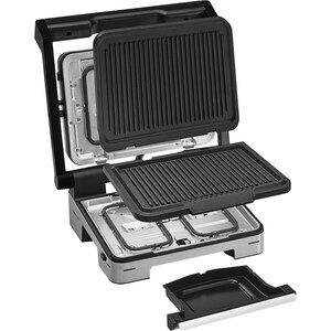 Gratar electric WMF Profi Plus 415560011, 2000W, argintiu-negru Gratar electric WMF Profi Plus 415560011, 2000W, argintiu-negru
