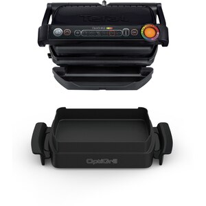 Gratar electric TEFAL OptiGrill+ Snacking&Baking GC714834, 2000W, 6 programe automate, negru Gratar electric TEFAL OptiGrill+ Snacking&Baking GC714834, 2000W, 6 programe automate, negru