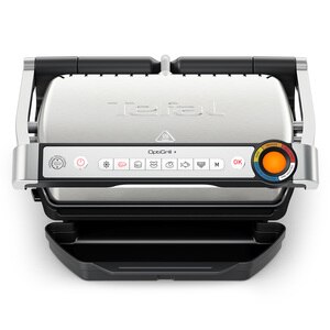 Gratar electric TEFAL OptiGrill+ GC718D10, 2000W, 6 programe automate, argintiu-negru Gratar electric TEFAL OptiGrill+ GC718D10, 2000W, 6 programe automate, argintiu-negru