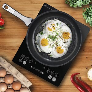Plita cu inductie TEFAL EveryDay Slim IH210801, 1 arzator, 2100W, negru Plita cu inductie TEFAL EveryDay Slim IH210801, 1 arzator, 2100W, negru
