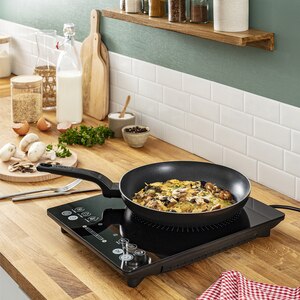 Plita cu inductie TEFAL EveryDay Slim IH210801, 1 arzator, 2100W, negru Plita cu inductie TEFAL EveryDay Slim IH210801, 1 arzator, 2100W, negru