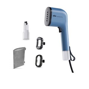 Aparat de calcat vertical BRAUN QuickStyle 3 Pro GS3024BL, 1100W, 22g/min, 120ml, albastru Aparat de calcat vertical BRAUN QuickStyle 3 Pro GS3024BL, 1100W, 22g/min, 120ml, albastru