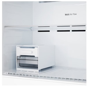 Frigider cu doua usi LG GTFV61PYBQD, No Frost, 609 l, H 186 cm, Clasa E, Dozator apa, ThinQ, argintiu Frigider cu doua usi LG GTFV61PYBQD, No Frost, 609 l, H 186 cm, Clasa E, Dozator apa, ThinQ, argintiu