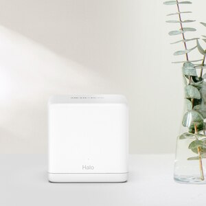 Sistem Wi-Fi Mesh MERCUSYS Halo H1500, Wi-Fi 6, Dual-Band 300 + 1201 Mbps, 3 buc, alb Sistem Wi-Fi Mesh MERCUSYS Halo H1500, Wi-Fi 6, Dual-Band 300 + 1201 Mbps, 3 buc, alb