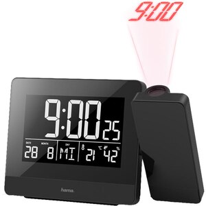 Ceas desteptator cu proiector HAMA Plus Charge, incarcare USB, negru Ceas desteptator cu proiector HAMA Plus Charge, incarcare USB, negru