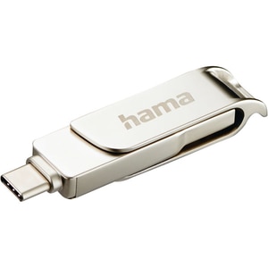 Memorie USB HAMA Rotate Pro 182489, 32GB, Type C - USB 3.2, argintiu Memorie USB HAMA Rotate Pro 182489, 32GB, Type C - USB 3.2, argintiu