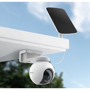 Camera IP Wireless EZVIZ HB8, 4K, IR 15 metri, Motion Detection, panou solar Type-C, baterie 10400mAh, alb Camera IP Wireless EZVIZ HB8, 4K, IR 15 metri, Motion Detection, panou solar Type-C, baterie 10400mAh, alb