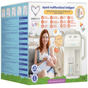 Aparat multifunctional inteligent preparare lapte EASYCARE BABY, 1700ml, alb Aparat multifunctional inteligent preparare lapte EASYCARE BABY, 1700ml, alb