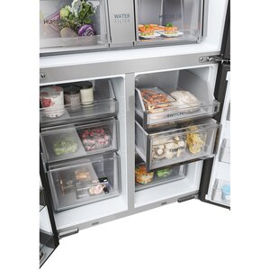 Side by Side HAIER HCR7918EIMB, No Frost, 601 l, H 177 cm, Clasa E, Dozator apa, negru Side by Side HAIER HCR7918EIMB, No Frost, 601 l, H 177 cm, Clasa E, Dozator apa, negru