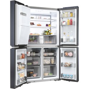 Side by Side HAIER HCR7918EIMB, No Frost, 601 l, H 177 cm, Clasa E, Dozator apa, negru Side by Side HAIER HCR7918EIMB, No Frost, 601 l, H 177 cm, Clasa E, Dozator apa, negru