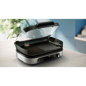 Gratar electric PHILIPS HD6212/90, 2400W, argintiu-negru Gratar electric PHILIPS HD6212/90, 2400W, argintiu-negru